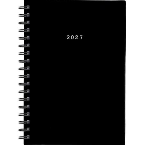 Ημερολόγιο ημερήσιο σπιράλ Next Basic xxl 21x29cm 2027 μαύρο