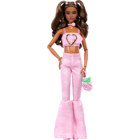 Κούκλα Barbie Deluxe Style - Pοζ καμπάνα τζιν