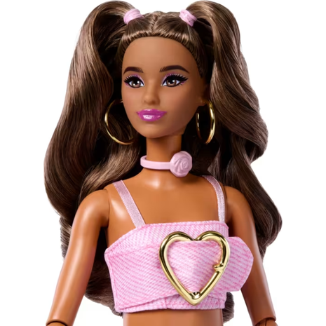 Κούκλα Barbie Deluxe Style - Pοζ καμπάνα τζιν