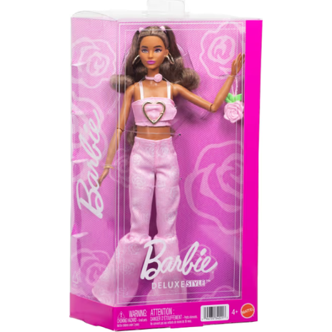 Κούκλα Barbie Deluxe Style - Pοζ καμπάνα τζιν