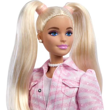 Barbie Deluxe Style Κούκλα Ξανθιά με Τζιν Φούστα & Πέρλες 4+