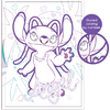 Happihobbi Stitch Σετ Ζωγραφικής Καρτολίνα με ακρυλικά χρώματα Paint by Numbers - Angel