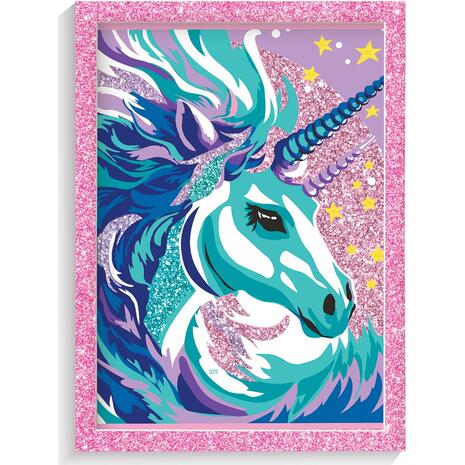 Happihobbi Paint & Frame Σετ Ζωγραφικής Καρτολίνα με ακρυλικά χρώματα Fairytale Unicorn