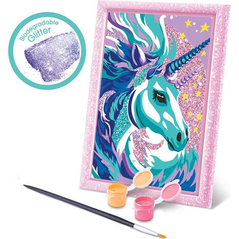 Happihobbi Paint & Frame Σετ Ζωγραφικής Καρτολίνα με ακρυλικά χρώματα Fairytale Unicorn