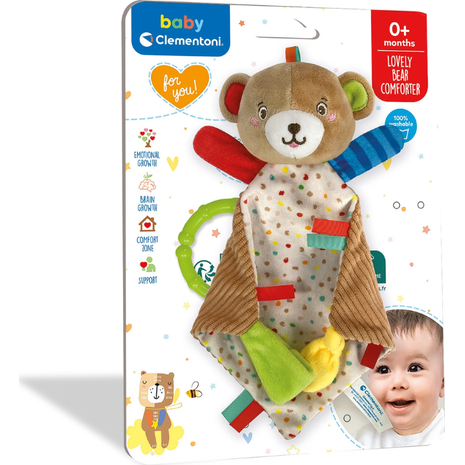 Baby Clementoni Κουδουνίστρα Μαλακό Αρκουδάκι