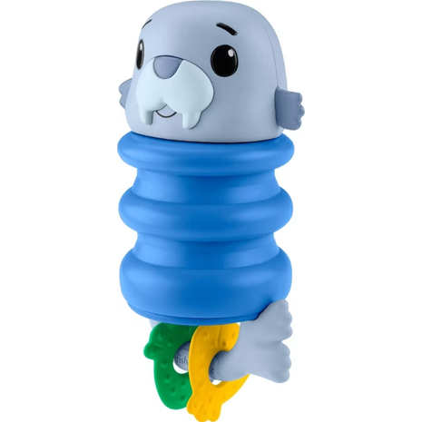 Mattel Fisher-Price Κουδουνίστρες Ζωακια Ωκεανου Fisher Price Squishseas Silicone Walrus JHB54 / JHB56