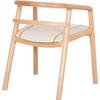 ΠΟΛΥΘΡΟΝΑ ΤΡΑΠΕΖΑΡΙΑΣ EFFY HM18393.01 ΦΡΑΞΙΝΟΣ ΣΕ OAK-ΚΑΘΙΣΜΑ ΕΚΡΟΥ PU 60x58x71Υεκ
