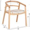 ΠΟΛΥΘΡΟΝΑ ΤΡΑΠΕΖΑΡΙΑΣ EFFY HM18393.01 ΦΡΑΞΙΝΟΣ ΣΕ OAK-ΚΑΘΙΣΜΑ ΕΚΡΟΥ PU 60x58x71Υεκ