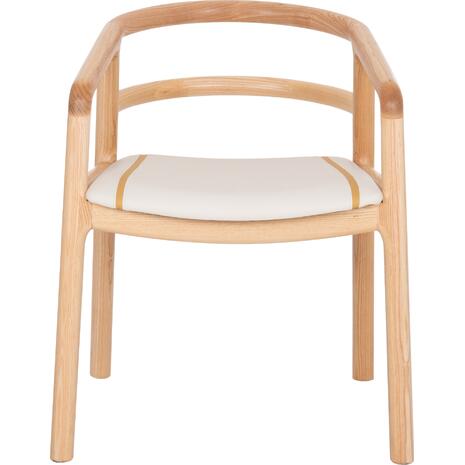 ΠΟΛΥΘΡΟΝΑ ΤΡΑΠΕΖΑΡΙΑΣ EFFY HM18393.01 ΦΡΑΞΙΝΟΣ ΣΕ OAK-ΚΑΘΙΣΜΑ ΕΚΡΟΥ PU 60x58x71Υεκ