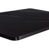 ΕΠΙΦΑΝΕΙΑ ΤΡΑΠΕΖΙΟΥ SINTERED STONE HM6656.03 BLACK MARBLE-ΠΛΑΙΣΙΟ ALU ΜΑΥΡΟ 120x80εκ.