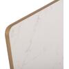 ΕΠΙΦΑΝΕΙΑ ΤΡΑΠΕΖΙΟΥ SINTERED STONE HM6656.12 WHITE MARBLE-ΠΛΑΙΣΙΟ ALU ΧΡΥΣΟ 120x80εκ.