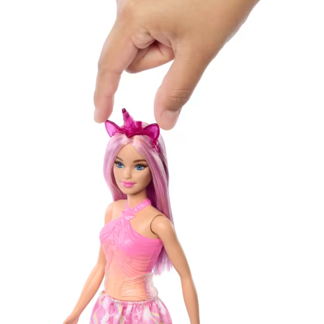 Barbie Πριγκίπισσα Μονόκερος με ροζ μαλλιά