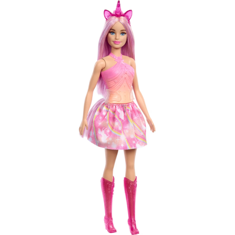 Barbie Πριγκίπισσα Μονόκερος με ροζ μαλλιά