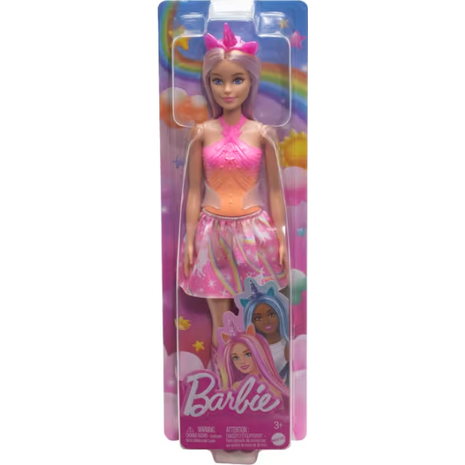 Barbie Πριγκίπισσα Μονόκερος με ροζ μαλλιά