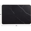 ΕΠΙΦΑΝΕΙΑ ΤΡΑΠΕΖΙΟΥ SINTERED STONE HM6656.13 BLACK MARBLE-ΠΛΑΙΣΙΟ ALU ΧΡΥΣΟ 120x80εκ.