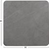 ΕΠΙΦΑΝΕΙΑ ΤΡΑΠΕΖΙΟΥ SINTERED STONE HM6655.05 GREY MARBLE--ΠΛΑΙΣΙΟ ALU ΓΚΡΙ 80x80εκ.
