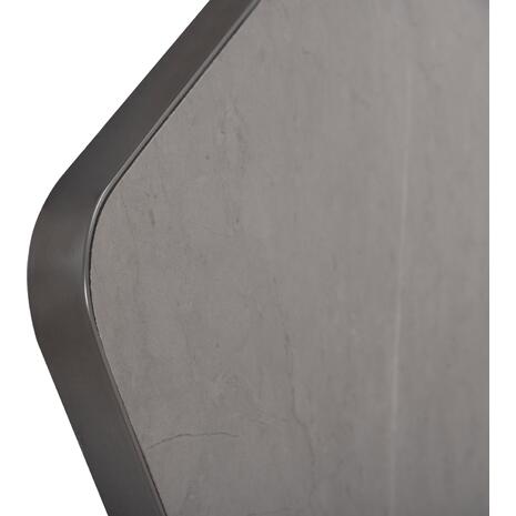 ΕΠΙΦΑΝΕΙΑ ΤΡΑΠΕΖΙΟΥ SINTERED STONE HM6655.05 GREY MARBLE--ΠΛΑΙΣΙΟ ALU ΓΚΡΙ 80x80εκ.