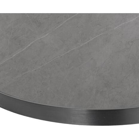 ΕΠΙΦΑΝΕΙΑ ΤΡΑΠΕΖΙΟΥ SINTERED STONE HM6653.05 GREY MARBLE--ΠΛΑΙΣΙΟ ALU ΓΚΡΙ Φ70εκ.