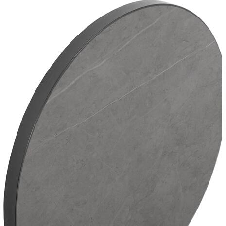 ΕΠΙΦΑΝΕΙΑ ΤΡΑΠΕΖΙΟΥ SINTERED STONE HM6652.05 GREY MARBLE--ΠΛΑΙΣΙΟ ALU ΓΚΡΙ Φ60εκ.