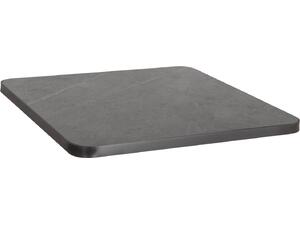 ΕΠΙΦΑΝΕΙΑ ΤΡΑΠΕΖΙΟΥ SINTERED STONE HM6655.05 GREY MARBLE--ΠΛΑΙΣΙΟ ALU ΓΚΡΙ 80x80εκ.
