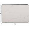 ΕΠΙΦΑΝΕΙΑ ΤΡΑΠΕΖΙΟΥ SINTERED STONE HM6656.02 WHITE MARBLE-ΠΛΑΙΣΙΟ ALU ΜΑΥΡΟ 120x80εκ.