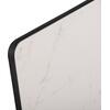 ΕΠΙΦΑΝΕΙΑ ΤΡΑΠΕΖΙΟΥ SINTERED STONE HM6654.02 WHITE MARBLE--ΠΛΑΙΣΙΟ ALU ΜΑΥΡΟ 70x70εκ.