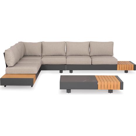 ΣΕΤ ΣΑΛΟΝΙ ΕΞ.ΧΩΡΟΥ 4ΤΜΧ ADHARA HM6189 ΑΛΟΥΜΙΝΙΟ-OLEFIN ΥΦΑΣΜΑ-SINTERED STONE