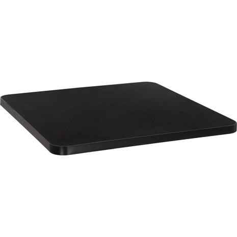 ΕΠΙΦΑΝΕΙΑ ΤΡΑΠΕΖΙΟΥ SINTERED STONE ΤΕΤΡΑΓΩΝΗ HM6654.01 ΜΑΥΡΗ ΜΕ ΠΛΑΙΣΙΟ ALU ΜΑΥΡΟ 70x70εκ.