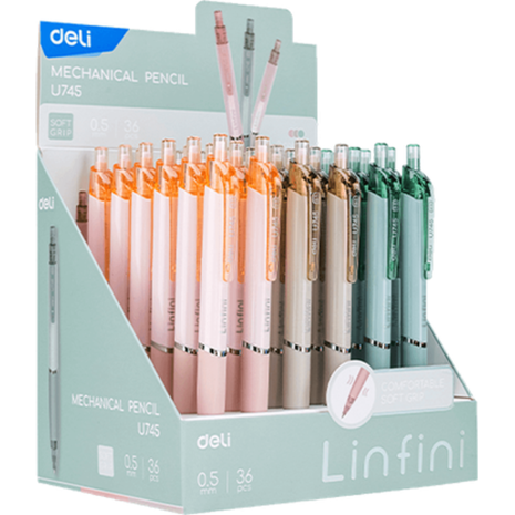 Μολύβι μηχανικό Deli Linfini 0.5mm (διάφορα χρώματα)