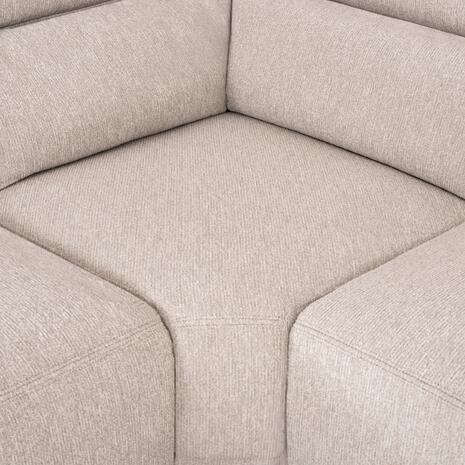 ΚΑΝΑΠΕΣ ΑΡΙΣΤΕΡΗ ΓΩΝΙΑ 5Θ ΜΕ RECLINE LUNARIS HM3316.02L ΕΚΡΟΥ ΥΦΑΣΜΑ 307x267x94Yεκ