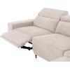 ΚΑΝΑΠΕΣ ΑΡΙΣΤΕΡΗ ΓΩΝΙΑ 5Θ ΜΕ RECLINE LUNARIS HM3316.02L ΕΚΡΟΥ ΥΦΑΣΜΑ 307x267x94Yεκ