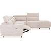 ΚΑΝΑΠΕΣ ΑΡΙΣΤΕΡΗ ΓΩΝΙΑ 5Θ ΜΕ RECLINE LUNARIS HM3316.02L ΕΚΡΟΥ ΥΦΑΣΜΑ 307x267x94Yεκ