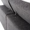 ΚΑΝΑΠΕΣ ΑΡΙΣΤΕΡΗ ΓΩΝΙΑ 5Θ ΜΕ RECLINE LUNARIS HM3316.01L ΓΚΡΙ ΥΦΑΣΜΑ 307x267x94Yεκ