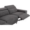 ΚΑΝΑΠΕΣ ΑΡΙΣΤΕΡΗ ΓΩΝΙΑ 5Θ ΜΕ RECLINE LUNARIS HM3316.01L ΓΚΡΙ ΥΦΑΣΜΑ 307x267x94Yεκ