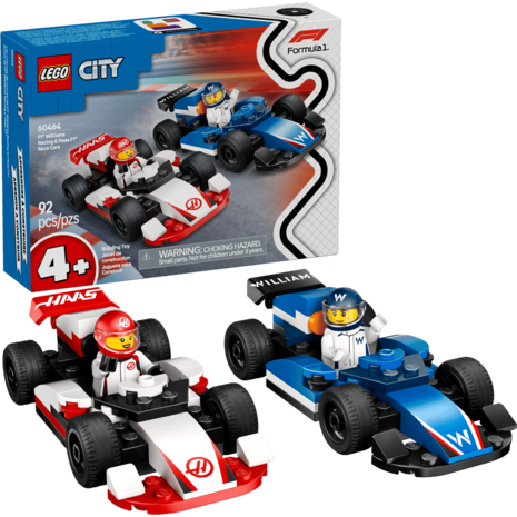 LEGO® City F1 Williams Racing & Haas F1 Race Cars (60464)