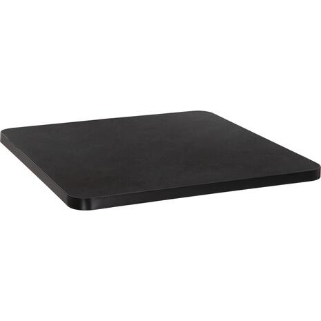 ΕΠΙΦΑΝΕΙΑ ΤΡΑΠΕΖΙΟΥ SINTERED STONE ΤΕΤΡΑΓΩΝΗ HM6655.01 ΜΑΥΡΗ ΜΕ ΠΛΑΙΣΙΟ ALU ΜΑΥΡΟ 80x80εκ.
