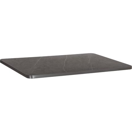 ΕΠΙΦΑΝΕΙΑ ΤΡΑΠΕΖΙΟΥ SINTERED STONE HM6656.05 GREY MARBLE--ΠΛΑΙΣΙΟ ALU ΓΚΡΙ 120x80εκ.