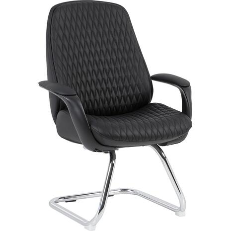 ΚΑΡΕΚΛΑ ΕΠΙΣΚΕΠΤΗ VELUM-s HM1235.01 ΜΑΥΡO PU--ΒΑΣΗ ΧΡΩΜΙΟΥ 71x60x100Υεκ.