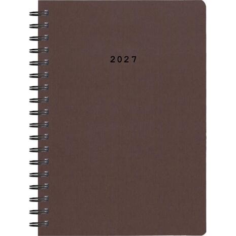 Ημερολόγιο ημερήσιο σπιράλ Next Classic 2027 14x21εκ. Καφέ  (02198-07-27)