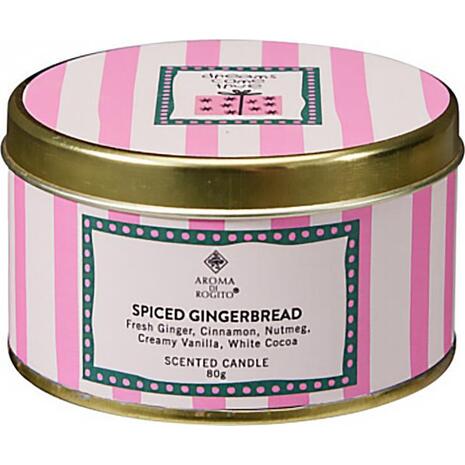 Αρωματικό κερί σε μεταλλικό δοχείο Spiced Gingerbread 80γρ.