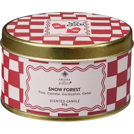 Αρωματικό κερί σε μεταλλικό δοχείο Snow Forest 80γρ.